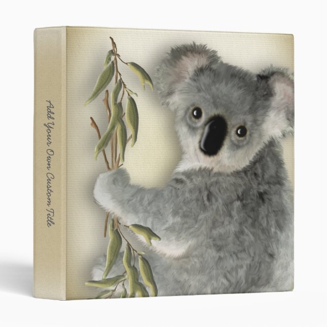 Cute Koala Binder (Front/Spine)