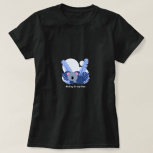 Cute Koala Cartoon Palm Leaves Adorable Character T-Shirt