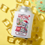 Cute Koala Chirstmas Personalized Name Can Cooler<br><div class="desc">Cute Koala Chirstmas Personalized Name Cute Koala Chirstmas Personalized Name Holiday Can Coolers features a cute Koala wearing a Santa hat and scarf with a Santa sack. Perfect for Christmas gifts,  Christmas parties and holiday celebrations,  birthdays and more. Created by Evco Studio www.zazzle.com/store/evcostudio</div>