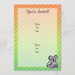 Cute Koala Design Invitation