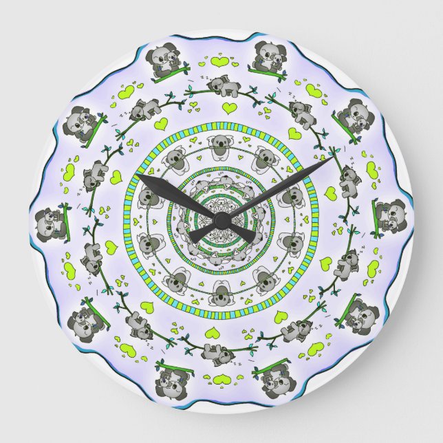 CUTE KOALA DESIGN WALL CLOCK (Front)