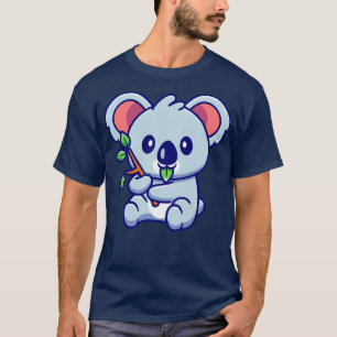 Cute Koala Eating Leaf T-Shirt