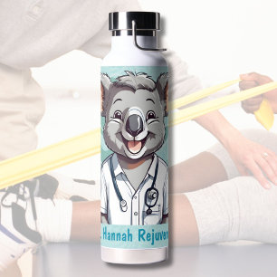 Cute Koala Gifts for Physical Therapists Doctors Water Bottle