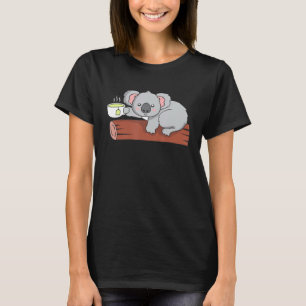 Cute Koala Green Tea Lover Funny Koala Bear Lover T-Shirt