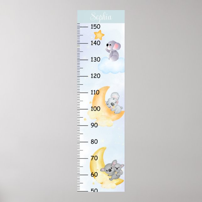 Cute Koala Growth Chart (Front)