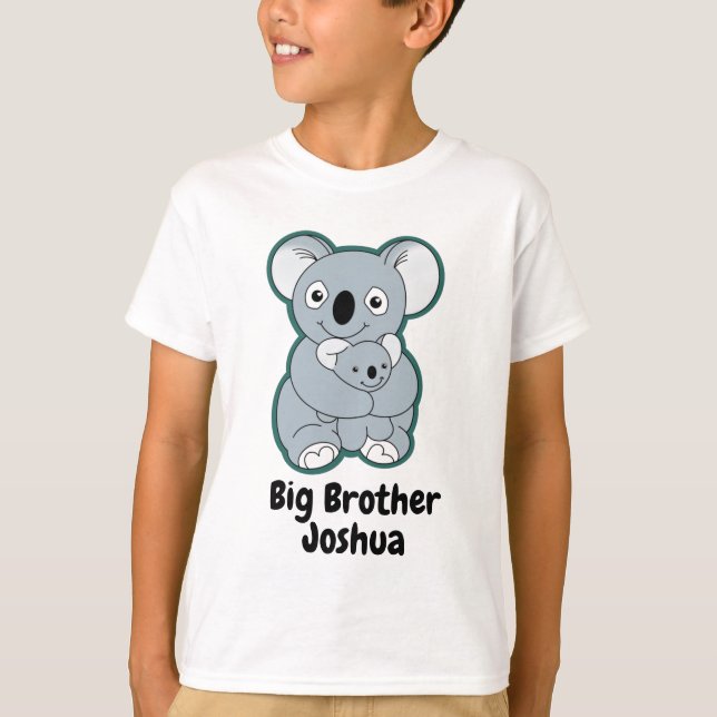 Cute koala hug big brother big sister T-Shirt (Front)