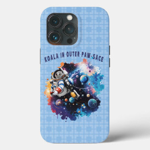 Cute Koala in Outer Paw-sace, Koala Astronaut iPhone 13 Pro Case