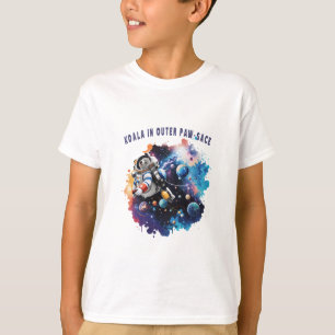 Cute Koala in Outer Paw-sace, Koala Astronaut T-Shirt