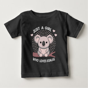 Cute Koala Kids Shirt Just a Girl Loves Koalas