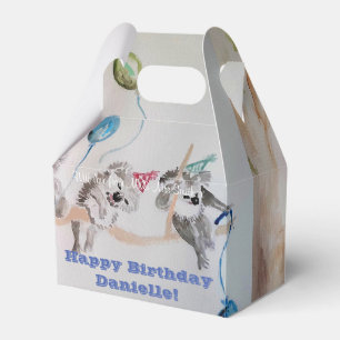 Cute Koala Koalas Girls Birthday Cake Favour Box