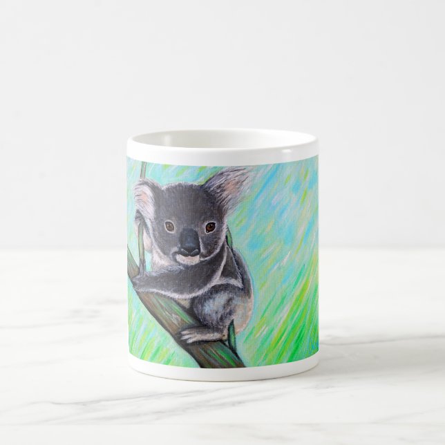 Cute Koala Painting Coffee Mug (Center)