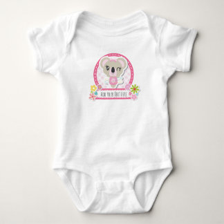 Cute Koala Personalized Vest Design Baby Bodysuit