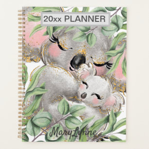 Cute Koala Porte chaque semaine Mois Votre nom Pla