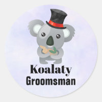 Cute Koala Pun Koalaty Groomsman