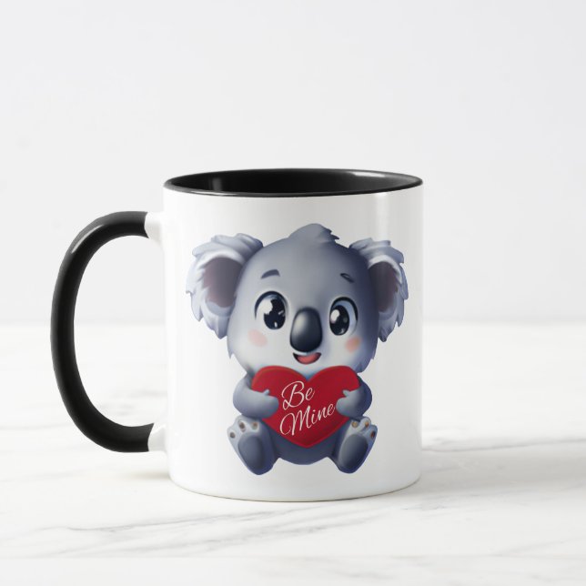 Cute Koala Valentine's Mug (Gauche)