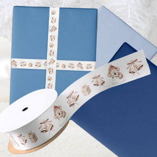 Cute Koala Winter Festive Ribbon Satin Ribbon