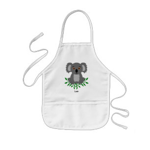 Cute koala with eucalyptus kids    kids apron