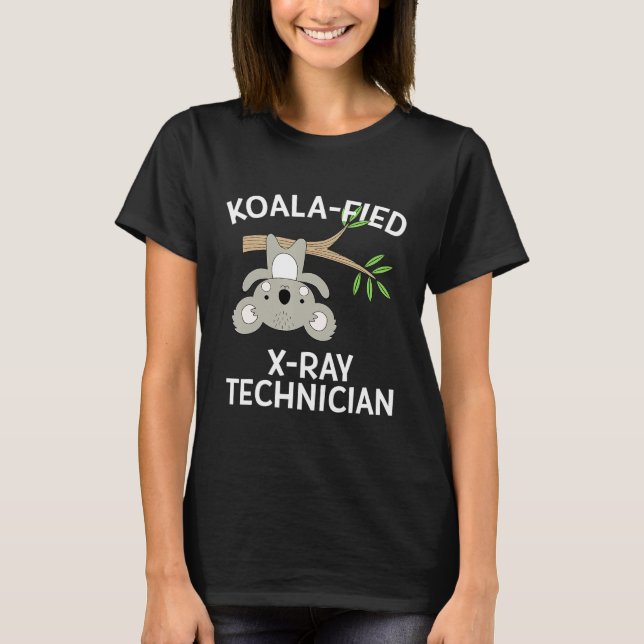 Cute Koala Xray Technician Funny Radiology Tech Pu T-Shirt (Front)