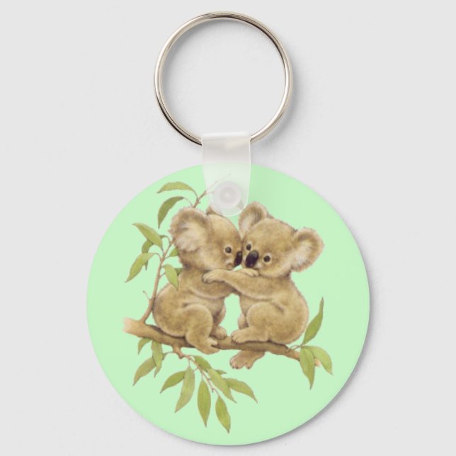 Cute Koalas Keychain (Front)