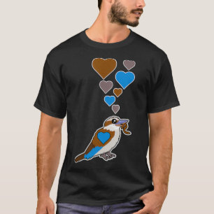 Cute Kookaburra Hearts  Kookaburra Lover I Love Ko T-Shirt