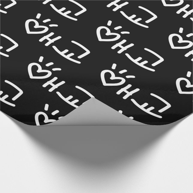 Cute Korean 애교 Aegyo | Hangul Language Wrapping Pa Wrapping Paper (Corner)