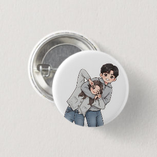 Cute Korean Drama Sweet Couple Heart Gesture Pin