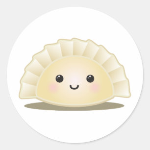 Cute Korean Mandu Classic Round Sticker
