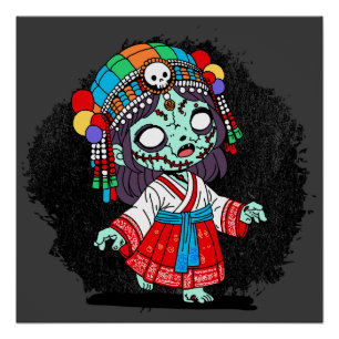 Cute Korean Zombie Poster