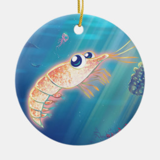 Cute Krill Ceramic Ornament