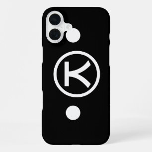 Cute Kuma Bear Kaomoji Japanese Emoticon Text Art iPhone 16 Plus Case