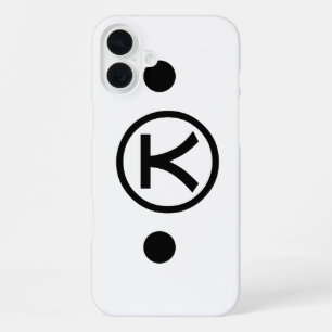 Cute Kuma Bear Kaomoji Japanese Emoticon Text Art iPhone 16 Plus Case