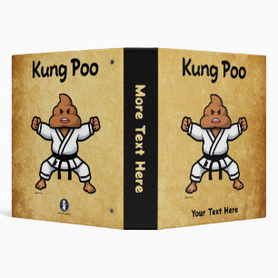 Cute Kung Poo Karate Binder