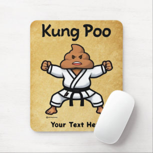 Cute Kung Poo Karate Mouse Pad