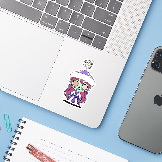 Cute Kyrgyz Zombie (Laptop w/ iPhone)
