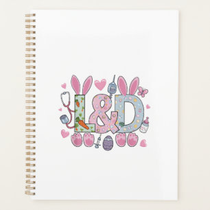 Cute L&D Labor and Delivery Nurse Easter Bunny Egg Planner