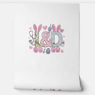 Cute L&D Labor and Delivery Nurse Easter Bunny Egg Wallpaper