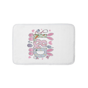 Cute L&D Labour and Delivery Nurse Easter Bunny Eg Bath Mat