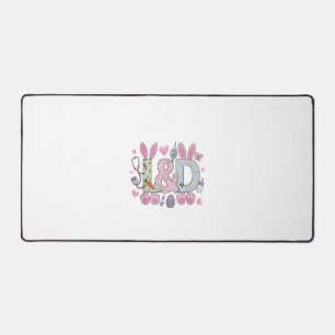 Cute L&D Labour and Delivery Nurse Easter Bunny Eg Desk Mat
