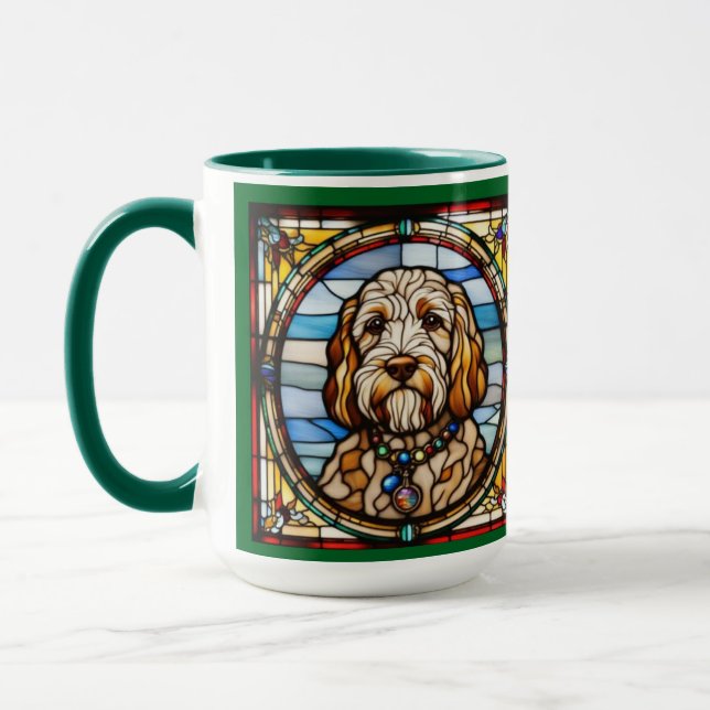 Cute Labradoodle Coffee Mug (Left)