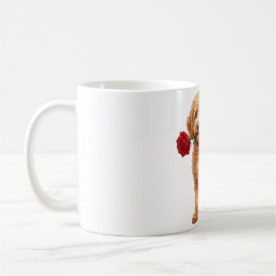 ‏Cute Labradoodle Dog Coffee Mug