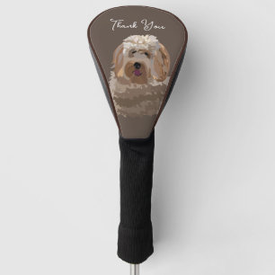 Cute Labradoodle Dog Personalized Golf Head Cover