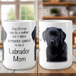 Cute Labrador Dog Mom Black Lab Puppy Coffee Mug<br><div class="desc">Introducing the perfect addition to your morning routine, our labrador retriever coffee mugs! These mugs are perfect for any dog lover, especially those who have a special place in their heart for black, yellow or chocolate labradors. With a variety of designs featuring adorable puppy faces, colourful paw prints, and other...</div>