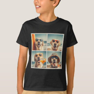 Cute Labrador Dogs with Sunglasses Vacation Beach T-Shirt