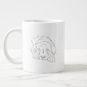 Cute Labrador Retriever Coffee Mug, Dog Mom  Large Coffee Mug