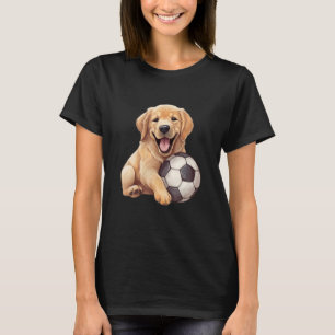 Cute Labrador Retriever Dog with a Soccer Ball Foo T-Shirt