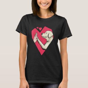 Cute Labrador Retriever Love Heart Dog Mom Lab Mom T-Shirt