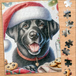 Cute Labrador Retriever Santa Dog Christmas Jigsaw Puzzle<br><div class="desc">Looking for a fun and engaging activity to share with your family this holiday season? Look no further than our jigsaw puzzle collection featuring playful Labrador Retrievers! As a dog lover, you'll adore the variety of designs we offer, including cute and cuddly puppies, lovable yellow, chocolate, and black Labs, and...</div>