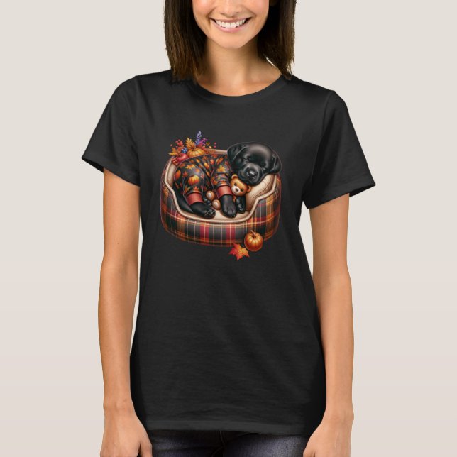 Cute Labrador Retriever Stuff Autumn Vibes for Coz T-Shirt (Front)