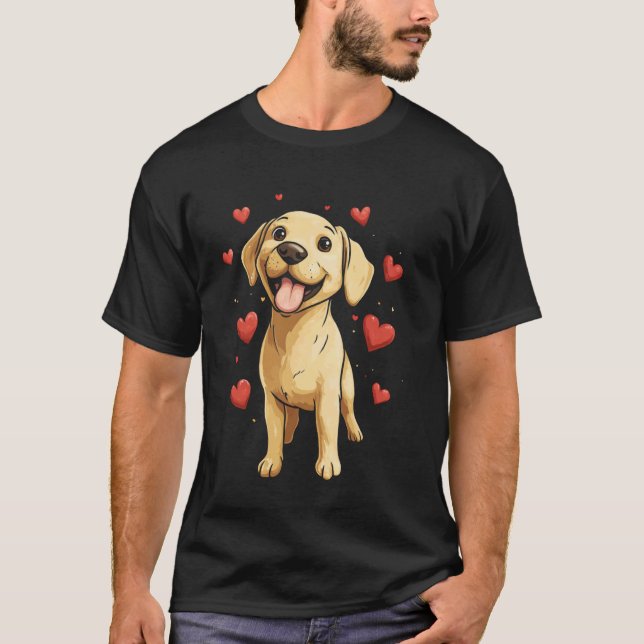 Cute Labrador Retriever T-Shirt (Front)