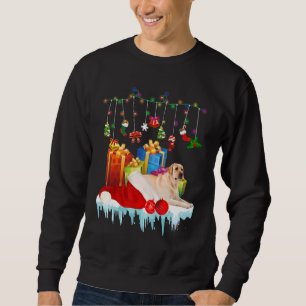 Cute Labrador Retriever  Xmas Santa Dog Family App Sweatshirt